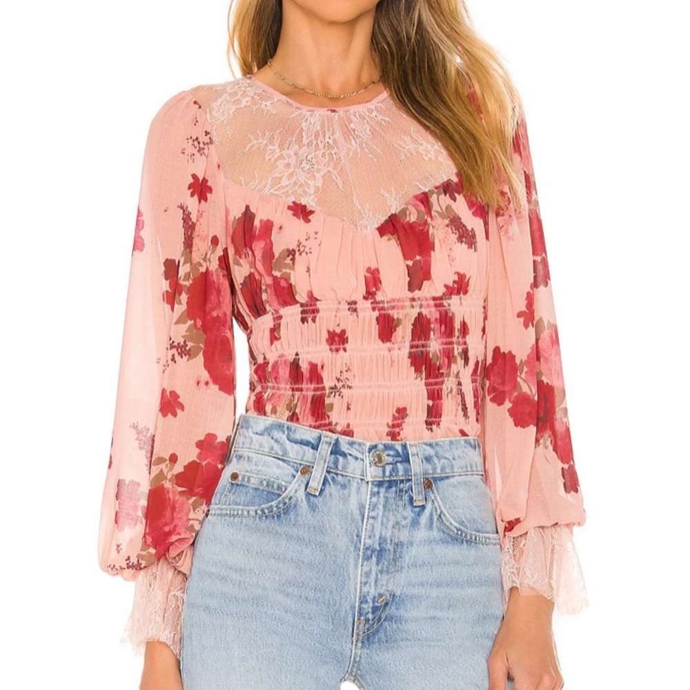 NWOT Free People Daphne Blouse